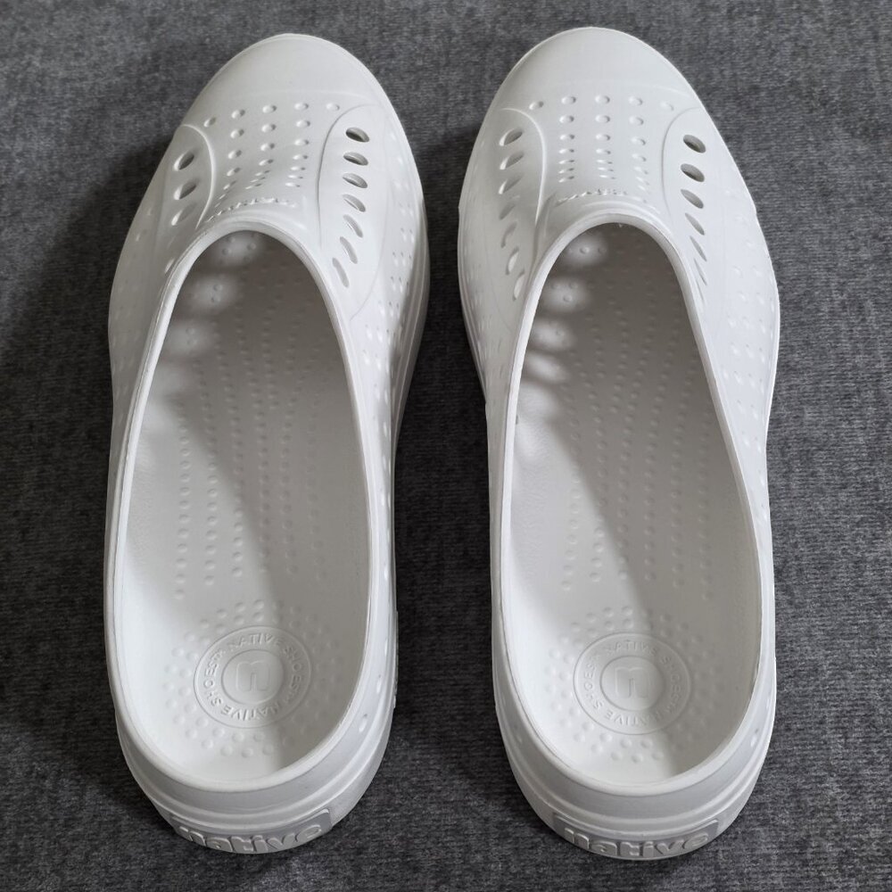 Native Jefferson Sugarlite Clogs Slip On Shoes Mens US 8 Women US 10 White Beach - Picture 6 of 16